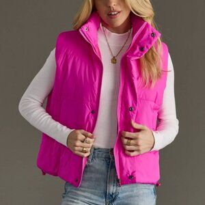 Bright Pink Puffer Vest